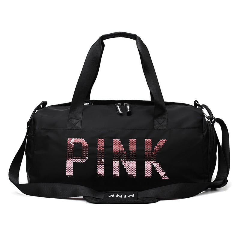 PINK Large Capacity Travel Bag for Sports and Swimming