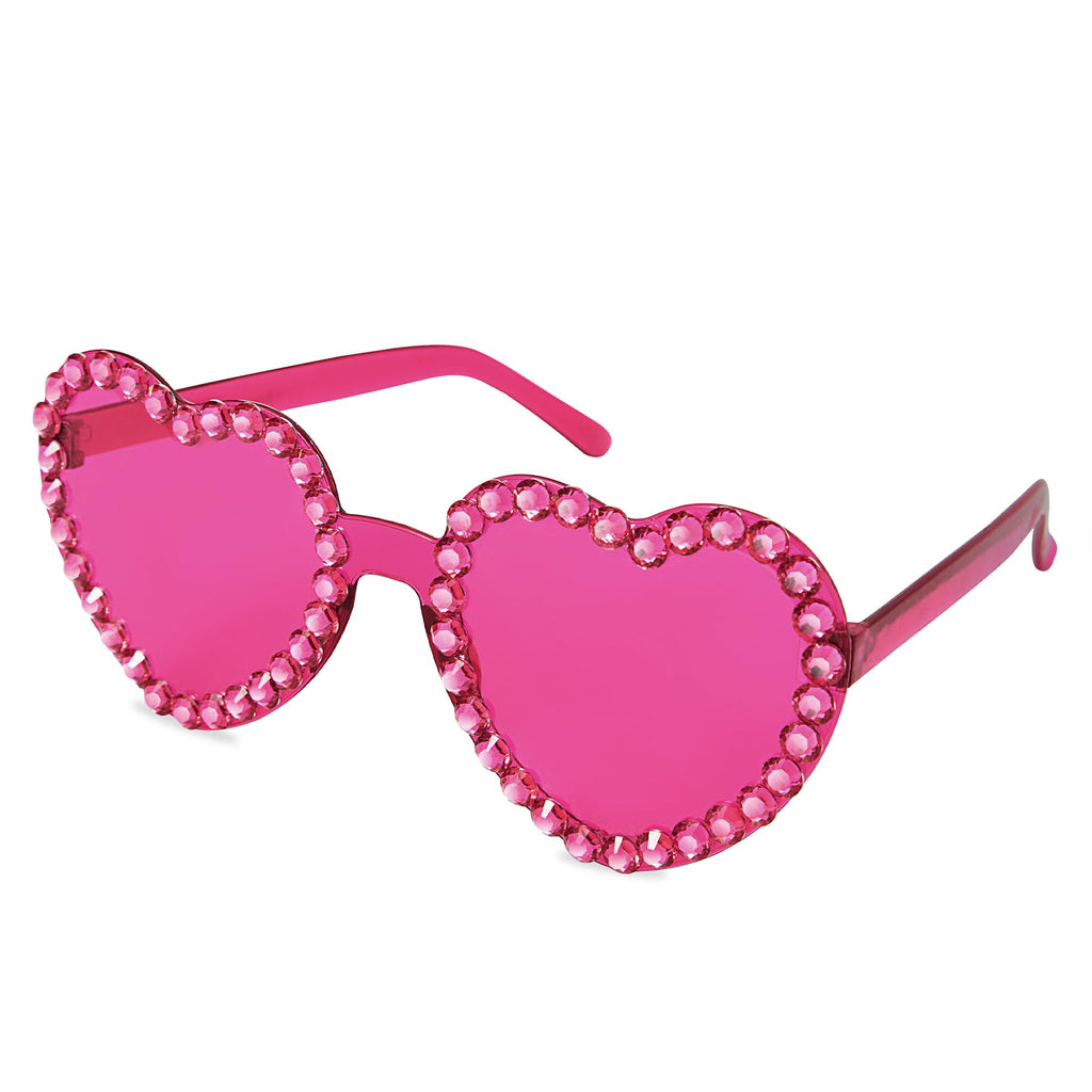 Rhinestone Pink Heart Sunglasses