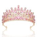 CAVETEE Birthday Crowns for Girls Pink Tiaras and Crowns for Women and Girls Princess Crown and Tiara for Birthday Queen Parties Pageant Prom