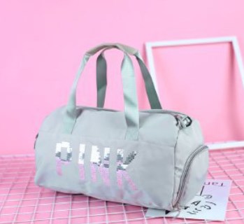 PINK Large Capacity Travel Bag for Sports and Swimming