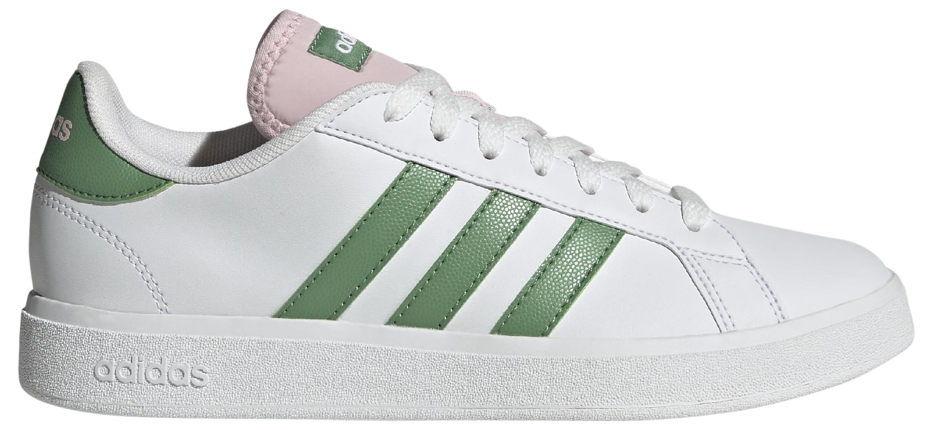 adidas Women's Low Shoes - Cloud White / Preloved Green / Clear Pink