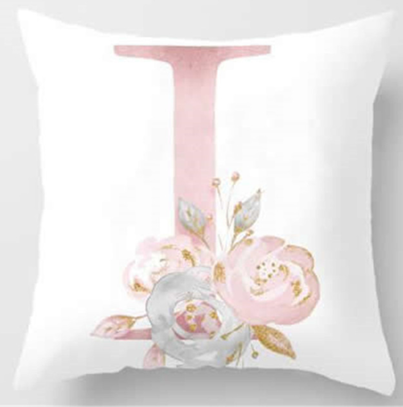 Pink Letter Pillow Cover and Cushion Case