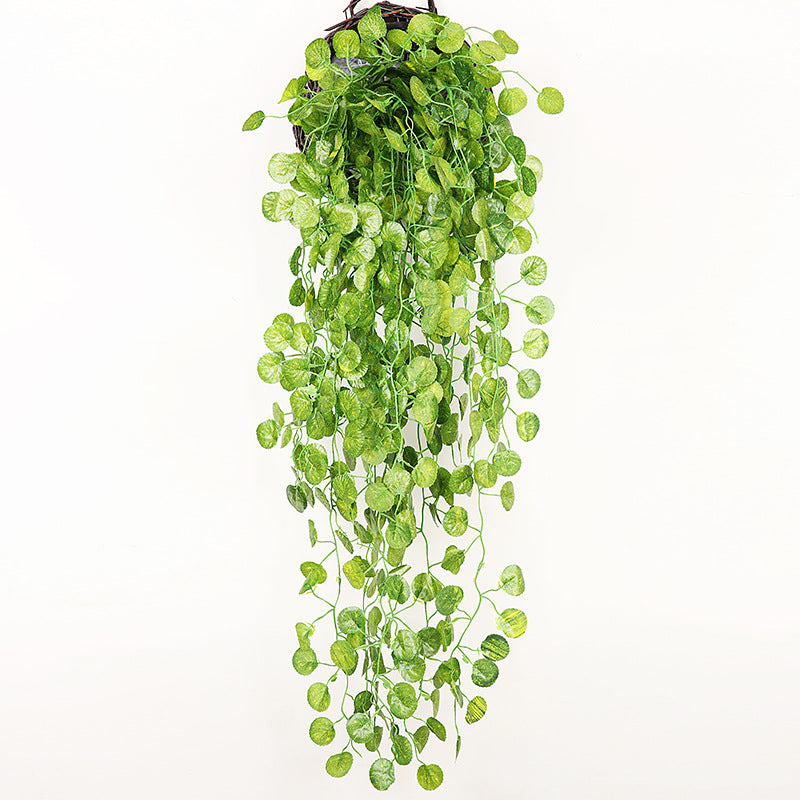 Fake Green Ivy and Decorative Hanging Flowers