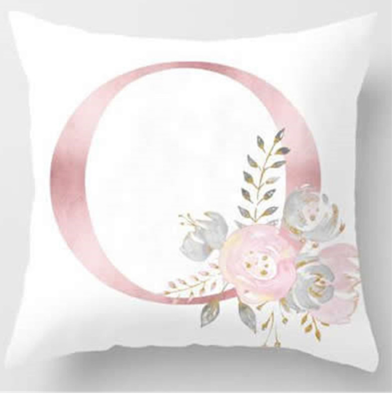 Pink Letter Pillow Cover and Cushion Case