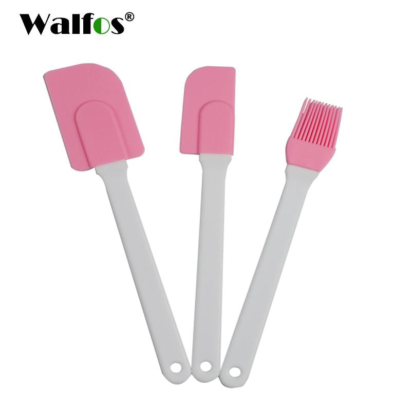 Pink Silicone 3-Piece Baking and Soap Making Set